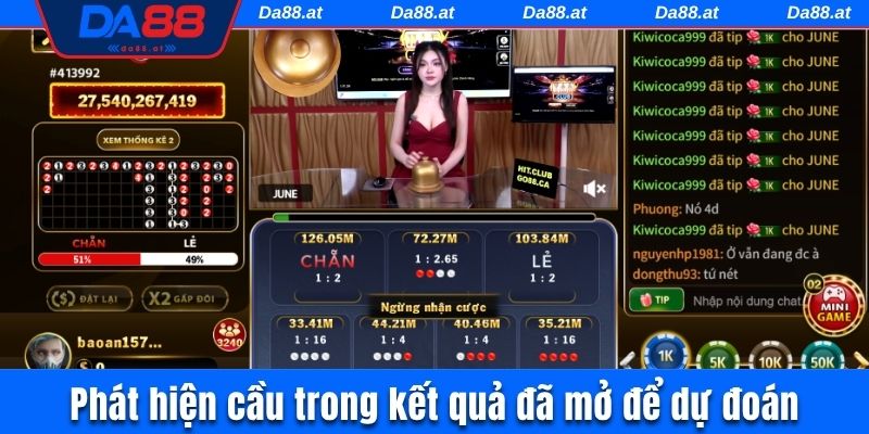 Phát hiện cầu trong kết quả đã mở để dự đoán